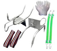 Rrlihjgu Ramponi da arrampicata all'albero,Scarpe Artigli di Gatto per Arrampicata all'albero all'aperto | Materiale portatile antiscivolo per Arboristi Costruzione Raccolta Frutta