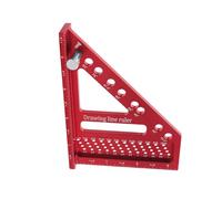 Rrlihjgu Regolo di Misurazione Multiangolo 3D - 22,5-90 Gradi Multi Angolo Marcatore Di Layout Ad Alta Precisione | Righello Per Tracciare Linee Di Disegno - Per Papà, Marito, Ingegneri, Falegnami,