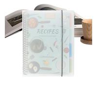 Rrlihjgu Ricetta taccuino in,Diario delle ricette in, Diario delle ricette con copertina rigida A4 per scrivere le proprie ricette, Libro di ricette personale su, pagine spesse e vuote per lo chef