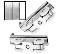 Rrlihjgu Rotella per Porta Scorrevole | Set di 2 Ruote per Guida Scorrevole | Accessori Silenziatori Antiusura per Pareti Rimovibili di Grandi Spazi