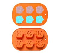 Rrlihjgu Stampini Per Zucca Da Forno | Teglia Per Cupcake Con 6 Griglie Per Halloween E Thanksgiving | Teglia Per Dolci Da Forno E Stampo Per Decorazione Torte | Per Gelatina Sapone Candela