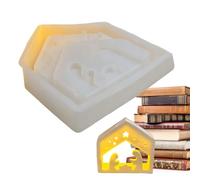 Rrlihjgu Stampo Per La Scena Della Natività | Stampo Per Porta | Forme In Silicone Per Gesù - Per Gesso, Resina, Argilla, Sapone