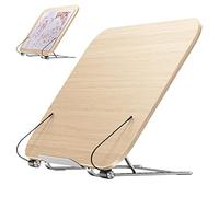 Rrlihjgu Supporto per libri per lettura, supporto per libri per leggere a mani libere, supporto per manuale regolabile a 12 livelli, portadocumenti con clip per pagina, tavolo da disegno per schizzi