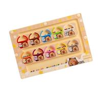 Rrlihjgu Tabella di attività di Puzzle Assortiti, Labirinto magnetico di colori e numeri, giocattolo abbinato di colori e numeri | Giocattolo educativo precoce sicuro e innocuo per i viaggi,