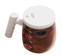 Rrlihjgu Tazzine da caffè in trasparente con coperchio, ricaricabile, per bevande, acqua, tè, latte, cappuccino, viaggi, regalo di compleanno, Natale