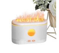 Rrlihjgu Umidificatore A Fiamma, Diffusore di Aromaterapia Fiamma Colorato 200ml, 7 Colori Cambianti Senza Acqua Spegnimento Automatico per SPA Yoga Hotel