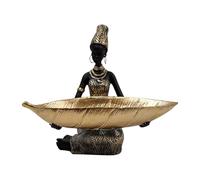 Rrlihjgu Vassoio Di Frutta, Design Donna Africana Vassoio Per Dessert, Decorazione Decorativa Da Tavolo In Resina Per Celebrazioni Matrimoni Ricevimenti E Mostra Di Ristoranti