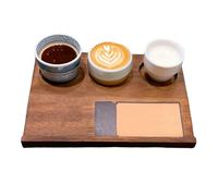 Rrlihjgu Vassoio Portavivande in Legno | Vassoio Colazione in Legno | Retrò a Tre Scomparti per Colazione Spuntini Aperitivi Pranzo Cena BBQ