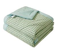 RRNAR Piumino Estivo Letto Matrimoniale Piumone Leggero Coperta Trapunta Sottile in 100% Cotone Lavato Anallergico, Lavabile in Lavatrice,D,200x230cm