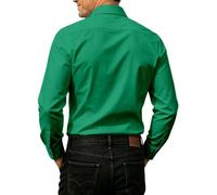 Rrongwn Camicia western da uomo a maniche lunghe, stile cowboy, con stampa ricamata, design sulle spalle, diverse tasche, per il tempo libero, camicia bavarese, con bottoni, vintage, per Oktoberfest