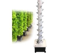 RRrawgff Torre idroponica, Kit Torre idroponica Completa, Torre idroponica Verticale Esterna, Agricoltura Verticale, Giardino Intelligente, 15 Strati, 45 Fori