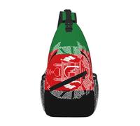 RRSZCC Bandiera Dell'Afghanistan Borsa A Tracolla Per Gli Uomini E Le Donne Piccola Borsa A Tracolla Impermeabile Mini Crossbody Daypack Per Escursionismo