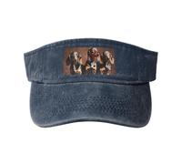 RRSZCC Bassotto Weiner Dog Women Cappello di protezione solare traspirante per golf, tennis, corsa, uso quotidiano, blu navy, Taglia unica