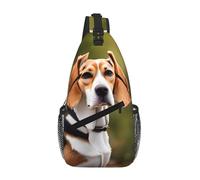 RRSZCC Beagle Dog Sling Chest Bag Per Uomini E Donne Piccola Borsa A Tracolla Impermeabile Mini Crossbody Daypack Per Escursioni