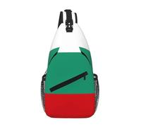 RRSZCC Borsa a tracolla con bandiera bulgara per uomini e donne piccola borsa a tracolla impermeabile mini zaino a tracolla per escursionismo