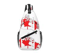 RRSZCC Borsa a tracolla con bandiera canadese per uomini e donne piccola borsa a tracolla impermeabile mini zaino a tracolla per escursionismo