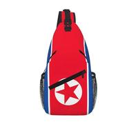 RRSZCC Borsa a tracolla con bandiera coreana per uomini e donne piccola borsa a tracolla impermeabile mini zaino a tracolla per escursionismo
