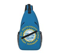 RRSZCC Borsa a tracolla con bandiera del Sud Dakota per uomini e donne piccola borsa a tracolla impermeabile mini zaino a tracolla per escursionismo