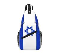 RRSZCC Borsa a tracolla con bandiera israeliana per uomini e donne piccola borsa a tracolla impermeabile mini zaino a tracolla per escursionismo