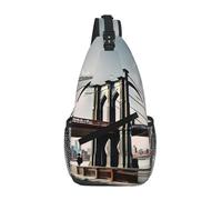 RRSZCC Brooklyn Bridge S Sling Chest Bag Per Uomini E Donne Piccola Borsa A Tracolla Impermeabile Mini Crossbody Daypack Per Escursioni