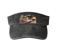 RRSZCC Cappello da cowboy e stivali da donna, traspirante, protezione solare per golf, tennis, corsa, uso quotidiano, Nero , Taglia unica