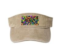 RRSZCC Gay Pride Rainbow - Cappellino da donna traspirante, protezione solare per golf, tennis, corsa, uso quotidiano, Naturale, Taglia unica