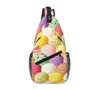 RRSZCC Ice Cream Sling Chest Bag Per Gli Uomini E Le Donne Piccola Borsa A Tracolla Impermeabile Mini Crossbody Daypack Per Escursionismo