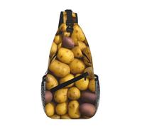 RRSZCC Molte Patate Sling Borsa Petto Per Gli Uomini E Le Donne Piccola Borsa A Tracolla Impermeabile Mini Crossbody Daypack Per Escursionismo