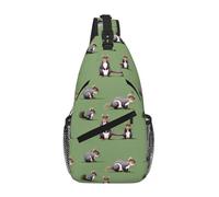 RRSZCC Red Squirrel Sling Chest Bag Per Gli Uomini E Le Donne Piccola Borsa A Tracolla Impermeabile Mini Crossbody Daypack Per Escursionismo