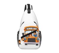 RRSZCC Scuola Bus Sling Chest Bag Per Uomini E Donne Piccola Borsa A Tracolla Impermeabile Mini Crossbody Daypack Per Escursioni