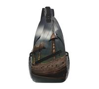 RRSZCC Vikings - Borsa a tracolla per uomo e donna, piccola borsa a tracolla, impermeabile, mini zaino a tracolla per escursionismo