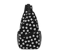 RRSZCC Zampa Stampa Sling Borsa Petto Per Uomini E Donne Piccola Borsa A Tracolla Impermeabile Mini Crossbody Daypack Per Escursionismo