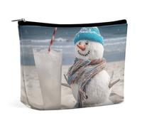 Rrtsmsgh Bech - Trousse per trucchi da donna, portatile, da viaggio, in pelle PU, con cerniera