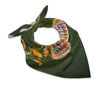 Rrtsmsgh Bella sciarpa quadrata con ali di falena da donna, sciarpa di seta come la testa, accessorio alla moda, elegante e leggero fazzoletto da collo, Stile:, 25"x25"