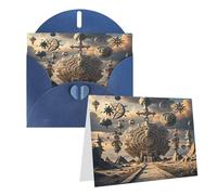 Rrtsmsgh Biglietti di auguri con calendario Maya Fine del mondo, biglietti di auguri vuoti con buste per tutte le occasioni, biglietti di anniversario dell'amicizia