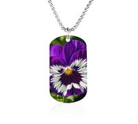 Rrtsmsgh Collana con ciondolo rettangolare in acciaio al titanio con pensiero del pensiero del pensiero, collana a catena, regalo per uomini e donne
