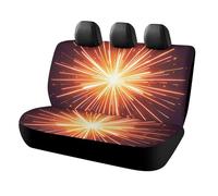 Rrtsmsgh Explosion - Coprisedili posteriori per auto, motivo fuochi d'artificio 3D, per la maggior parte delle auto, facili da installare, antiscivolo, durevoli, universali, per animali domestici