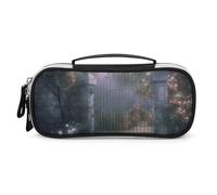 Rrtsmsgh Secret Garden - Astuccio per matite, grande capacità, in pelle PU, con cerniera e manico, astuccio portatile per ufficio, cosmetici