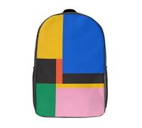 RRTYVFD Caratteristiche espressionistiche 01 Zaino per ragazzi, adolescenti, studenti, ragazze, bambini piccoli, scuole elementari, studenti delle scuole medie, Abstract And Conceptual 4, 17"