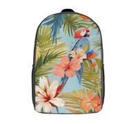 RRTYVFD Grim Reaper of Broken Hearts Zaino da scuola con stampa 3D Zaini alla moda per bambini Zaino per ragazzi Zaini per ragazzi Studenti delle scuole medie, Ara Solitudine Tropicale, 43 cm