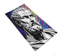 RRTYVFD Philosopher's Wisdom Ancient Thinker - Asciugamani in microfibra extra large per spa, palestra, hotel, 35 x 73 cm