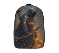 RRTYVFD Soulkeeper - Zaino scolastico per bambini, con stampa 3D, per bambini, da viaggio, per libri, Arciere non morto, 43 cm