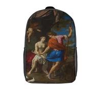 RRTYVFD Toadstulls Skull, zaino per bambini, grande formato, per scolari, ragazzi, ragazze, adulti e adolescenti., Venus And Adone 1650, 17"