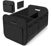 RRUFD Auto Bagagliaio Organizer per Ford Capri | Expedition | Explorer EV | Mustang Mach-E | Mustang, Borsa Pieghevole Organizer per Bagagliaio dell'auto Antiscivolo e Resistente,A Black