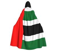 rrxnbcgg Bandiera degli Emirati Arabi Uniti Mantello con cappuccio in poliestere completamente stampato, comodo e resistente, adatto per Halloween e altre feste a tema e scene di scena