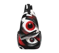 rrxnbcgg Borsa a tracolla con occhi astratti incrociati diagonalmente per uomo, per telefono, viaggi, festival e tutti i giorni