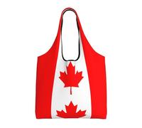 rrxnbcgg Borse di stoffa per la spesa riutilizzabili, leggere, medie, con bandiera canadese, adatte per fai da te, pubblicità, promozione, regalo, attività