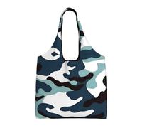 rrxnbcgg Borse di stoffa riutilizzabili medie leggere della spesa della drogheria del camuffamento marino, adatte per fai da te, pubblicità, promozione, regalo, attività