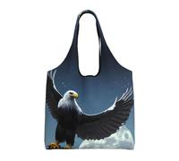 rrxnbcgg Eagle under the stars - Sacchetti in tessuto leggero e riutilizzabile, misura media, adatti per fai da te, pubblicità, promozione, regalo, attività