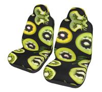 rrxnbcgg Green kiwi - Coprisedili anteriori per auto, traspiranti, lavabili, impermeabili, antiscivolo, per auto, camion, SUV, 2 pezzi